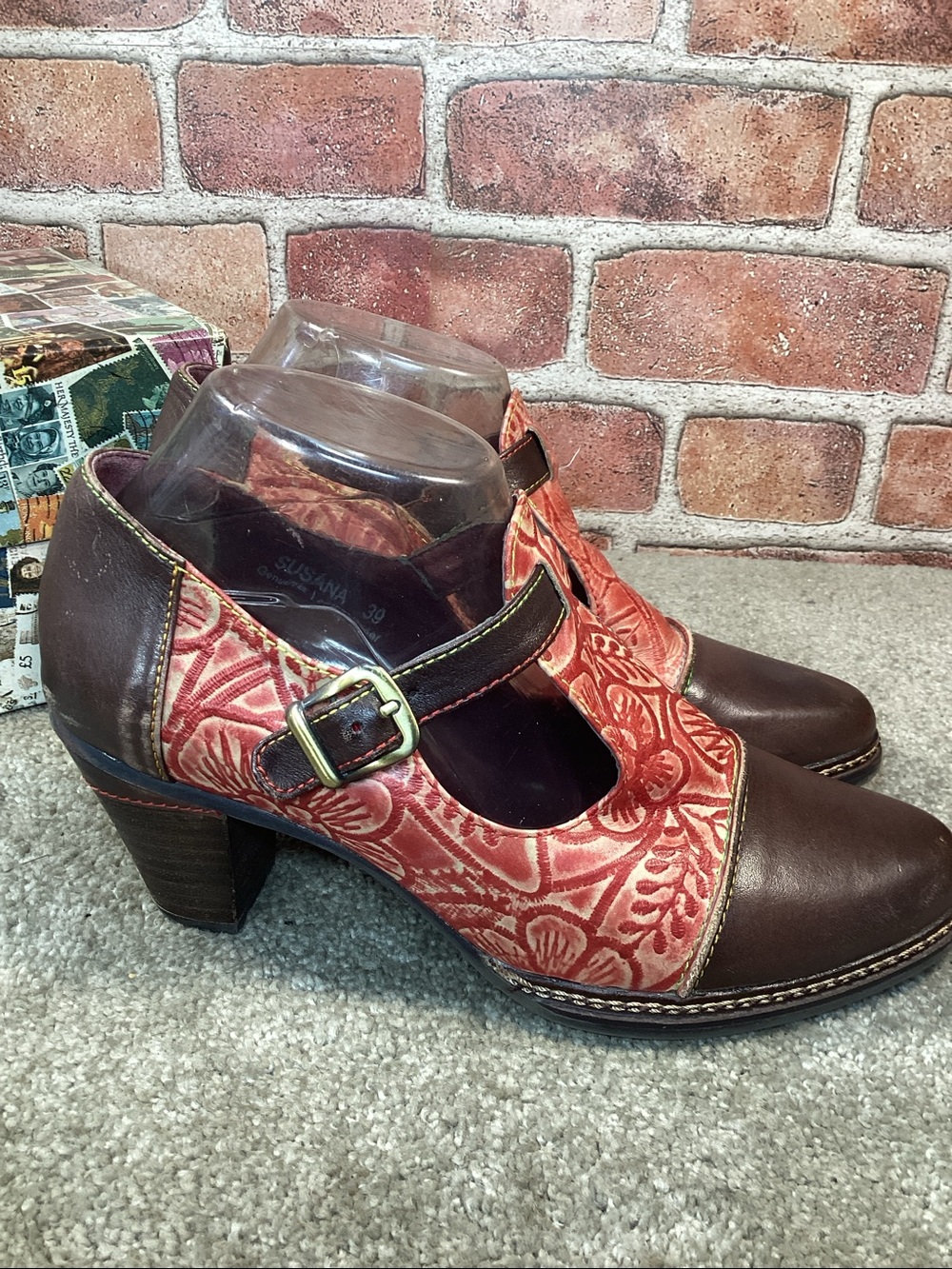 L’Artiste by Spring Step Susana Womens T-Strap pumps size 39 eu size 8.5 US - Picture 4 of 9